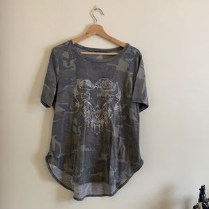 Rags II Riches Army Green Camo Dream Catcher Graphic